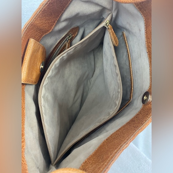 Brahmin - Snakeskin Embossed Shoulder Bag - Picture 12 of 16